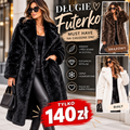 Futerko Długie LUX GLAM – Eleganckie, Zapinane na Dwie Napy